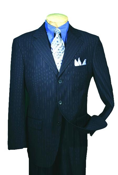 Single Breasted 3 Button Style Navy affordable suit Online Sale 