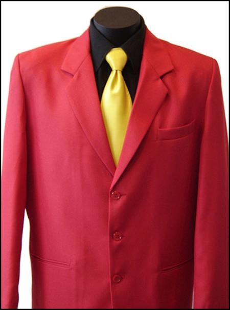 Excluive 3 Button Style Dress Blazer Online Sale or Suit with Metal Buttons in red color shade Colors 