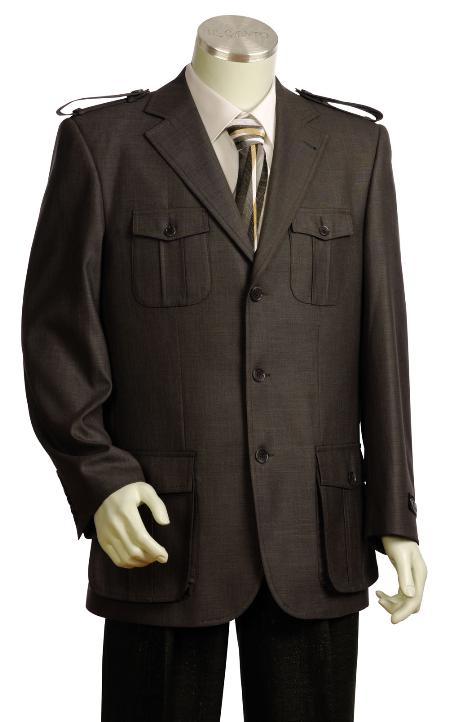 Stylish 3 Button Style Rust Long length Zoot Suit For sale ~ Pachuco men's Suit Perfect for Wedding