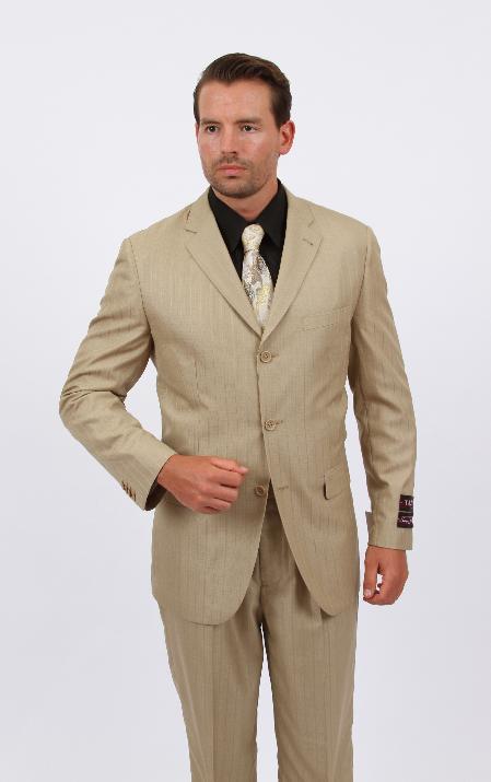  2 Piece Discount Suit - Tone on Tone Stripe