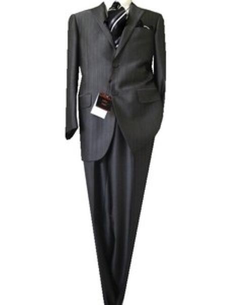 Piece Suit - Tweed Wedding Suit Fitted Discounted Online Sale Slim narrow Style Cut 2 Button Style Gray Herringbone Tweed Suit 