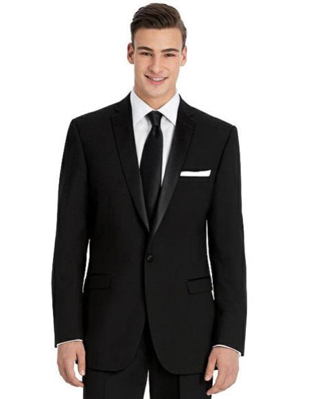  men's Black best Suit buy one get one suits free Wool slim fit Suit