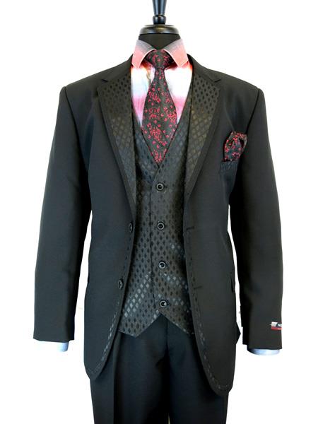  men's 2 Button Single Breasted Notch Lapels Suit Jacket