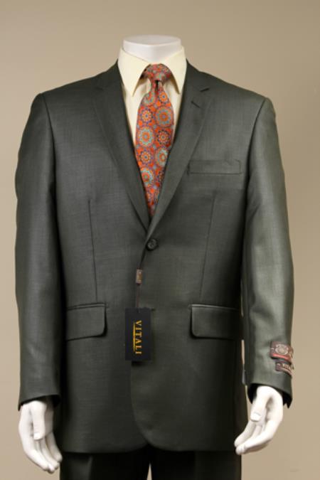 2 Button Style patterned Mini Weave Patterned Shiny Flashy Sharkskin Suit Dark Grey Masculine color Gray 