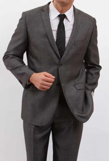 Two Button Three Piece Vested Shadow Stripe ~ Pinstripe tone on tone Italian Slim narrow Style Fitted Skinny Herringbone Tweed Suit with sheen Liquid Jet Black 