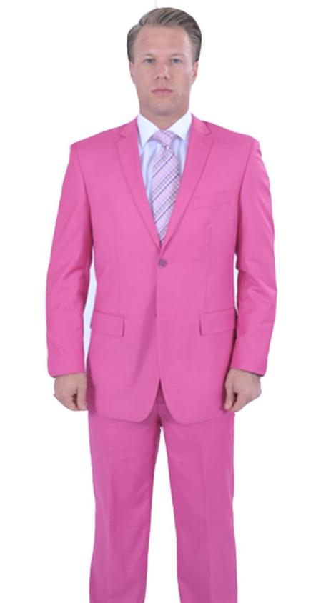 Delivery 30 business days Custom Make Flamboyant Colorful 2 Piece affordable suit Online Sale - fuchsia ~ hot Pink 