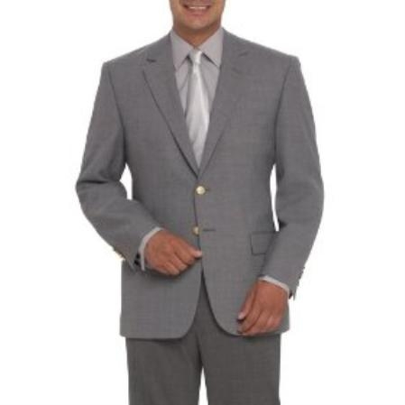 Two-Button, Center-Vented Gray ~ Grey Blazer Online Sale ~ Sport Coat ~ Jacket ( + Women) Wool
