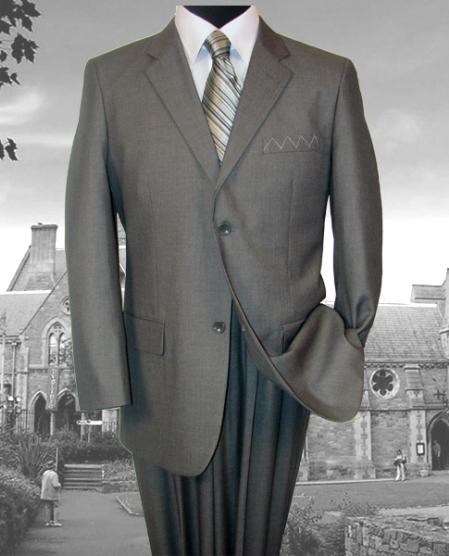 Two Button GRAY Pattern Superior Fabric 140'S EXTRA FINE premier quality italian fabric Wool Fabric COLOR 2PC SUIT 