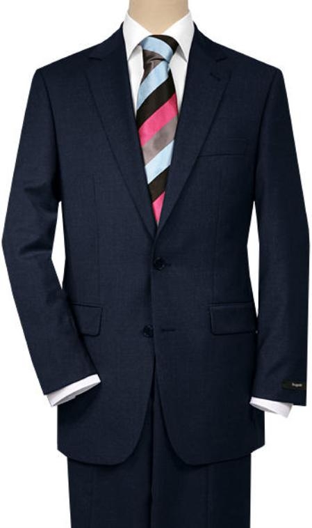 Solid Navy Blue Shade Quality Suit Separates, Total Comfort Any Size Jacket&Any Size Pants 