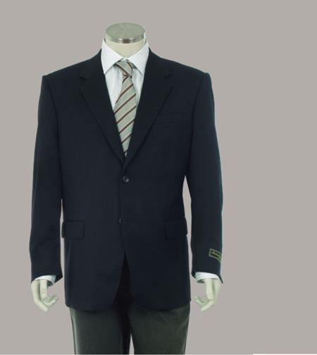 Sport Coat Jacket Blazer Online Sale 100% Wool Fabric Patterned Fabric Two Button Single Breasted Liquid Jet Black 