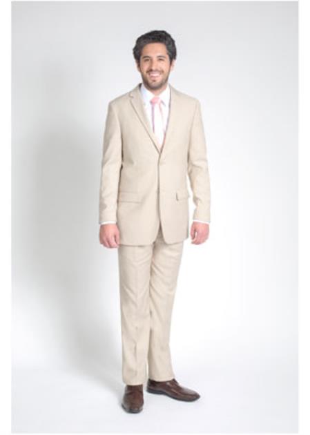 Call if not Text or Whatsup 3104300939 To Setup The Group - Call: 3104300939 Men's 2 Button Slim Fit Tan/Beige Suit