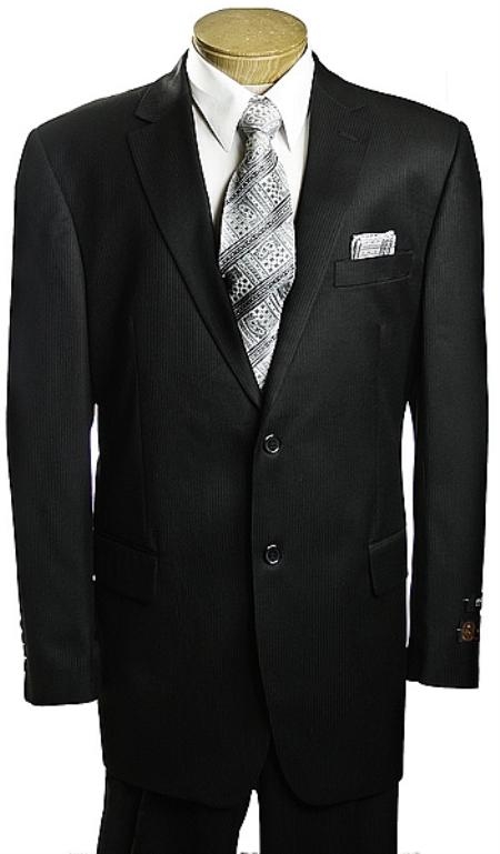 2 Button Style Liquid Jet Black Tone/Tone affordable suit Online Sale 