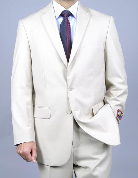 Giorgio Fiorelli Suit Men's Two Buttons Single Breasted Authentic Giorgio Fiorelli Brand suits Flat Front Pants