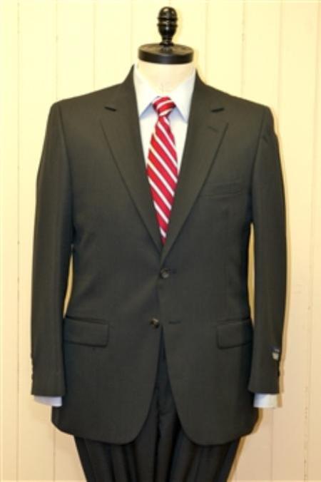 2 Button Style Big and Tall Size Blazer Online Sale 56 to 80 Wool Fabric Suit Dark Grey Masculine color 