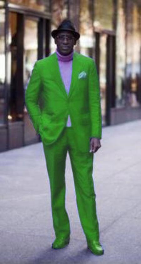 lime mint Green Suit