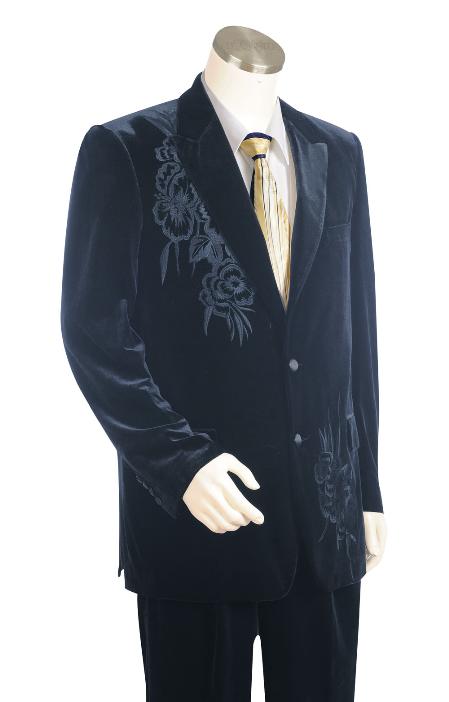 Stylish 2 Button Style Navy Long length Zoot Suit For sale ~ Pachuco men's Suit Perfect for Wedding