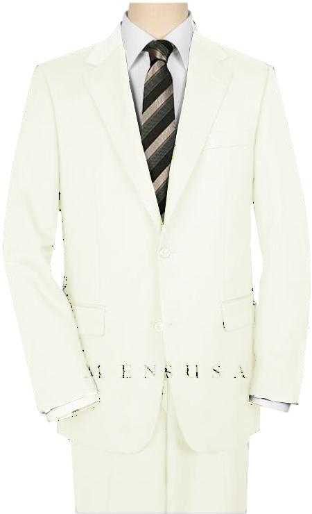 UMO High-Quality 2 Button 1920s 40s Fashion Clothing Look ! Style OFF White Suit ( Jacket and Pants)