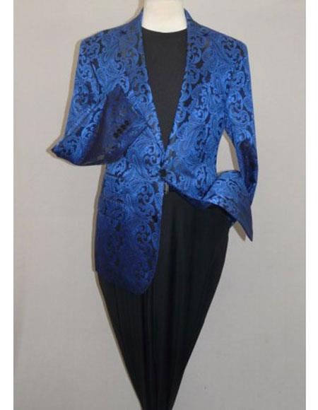  Paisley-100 Alberto Nardoni Best men's Italian Suits Brands men's Blazer Royal Blue Suit For Men Perfect 