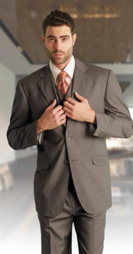 Grey & Black Vest Slim-Fit Italian Cut Suit - Men's Suit - Grey 3 Piece Suit  - Wedding Party Suit - Grey Slim-Fi… | Grey slim fit suit, Grey suit men,  Slim fit suit