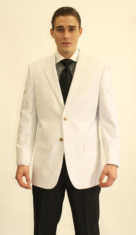 2 Button Style White Dinner Jacket Blazer Online Sale 