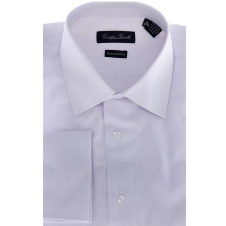 Modern-Fit Dress Shirt Solid White 