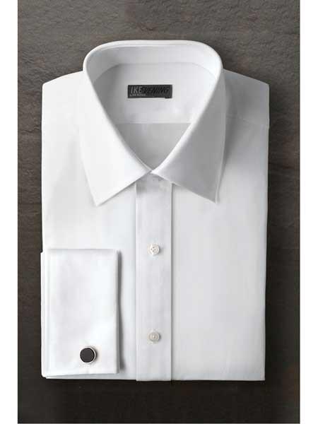  Marshall Laydown White Regular Fit Ted Baker Brand Tuxedo Shirt With Frenched Cuff