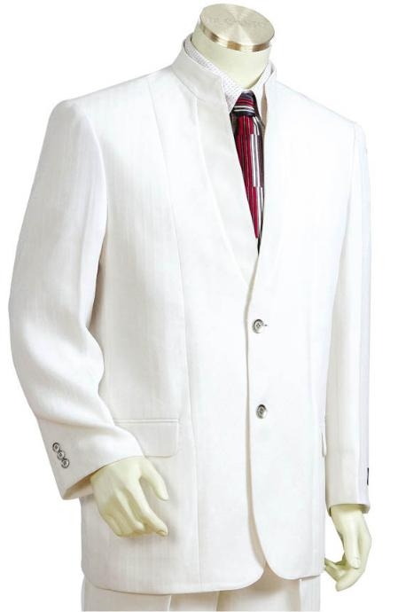 3 Buttons Style Suit ( Jacket and Pants)  For Men Style Comes in White 