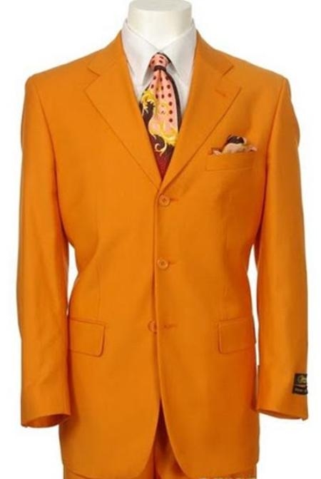 orange fashion dress suit