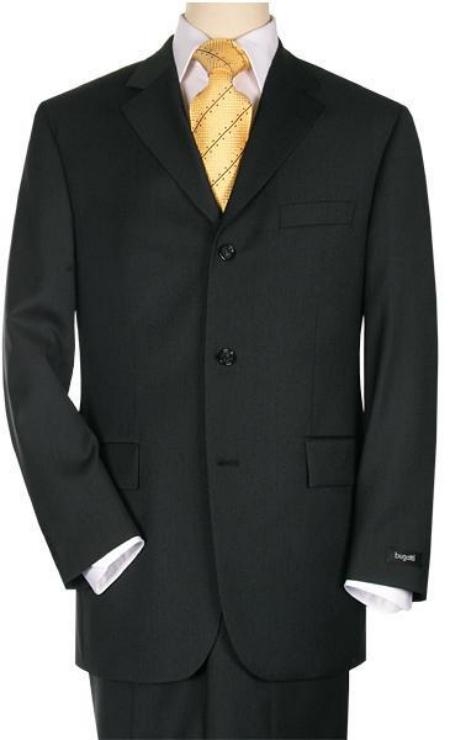 black 3 button Suit