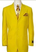 Yellow pinstripe suit