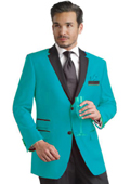 Turquoise tuxedo jacket