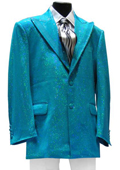 Mens turquoise suit