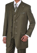 Green pinstripe suit