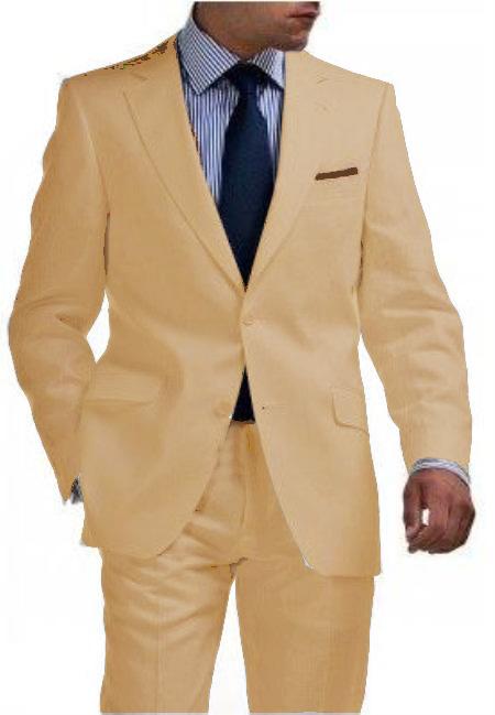 Linen Khaki Suit