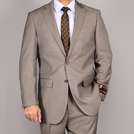 Pinstripe 2-Button Suit