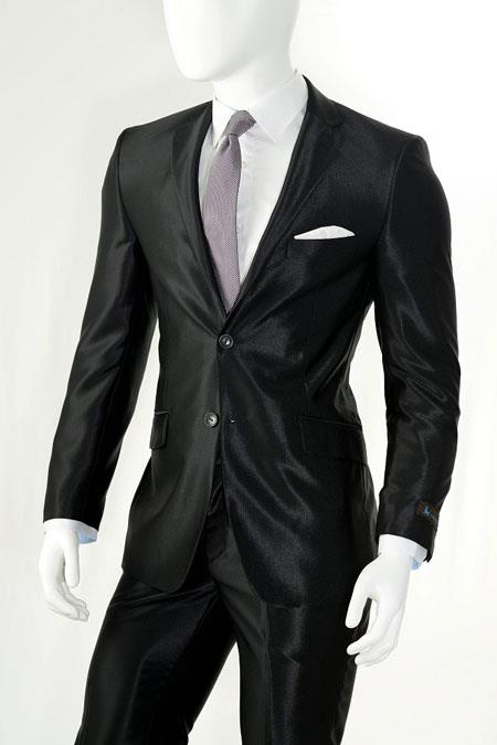 Black Slim Look Suit