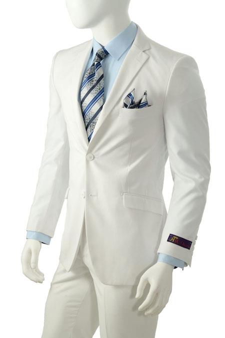 White Slim Fit Suit