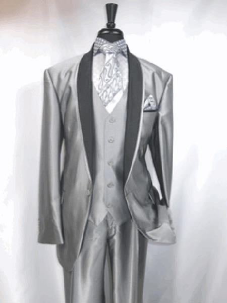 Mens silver tuxedo