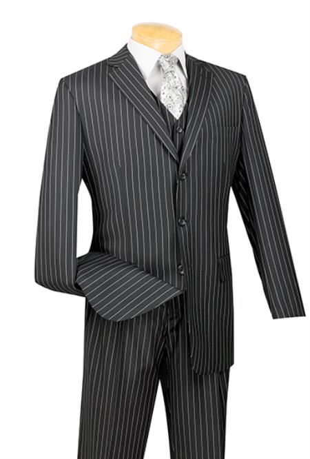 Black three piece suit