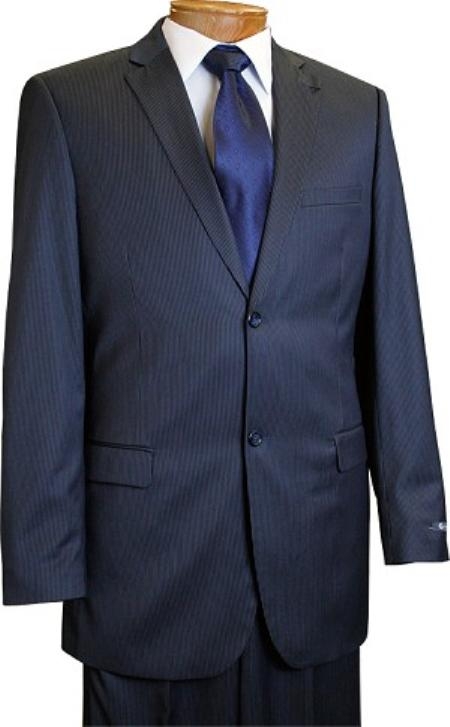 Navy Pinstripe Suit