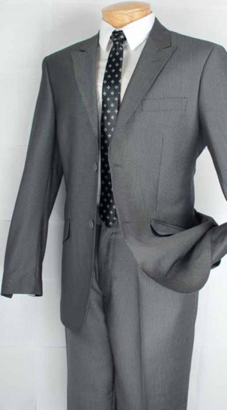 2 button grey suit