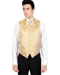 Gold vest and ties