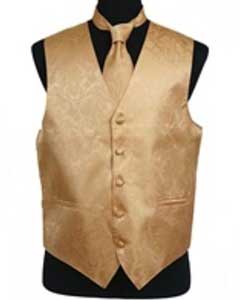 Gold vest and ties