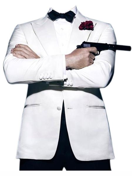 Daniel Craig Suit James Bond ~ Daniel Craig Look Suit Tuxedo White