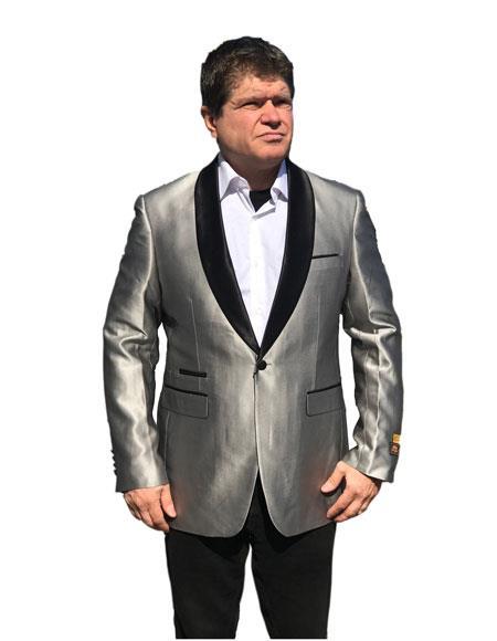 men's Cheap Fashion big and tall Plus Size Sport coats Jackets Blazer For Guys Gray