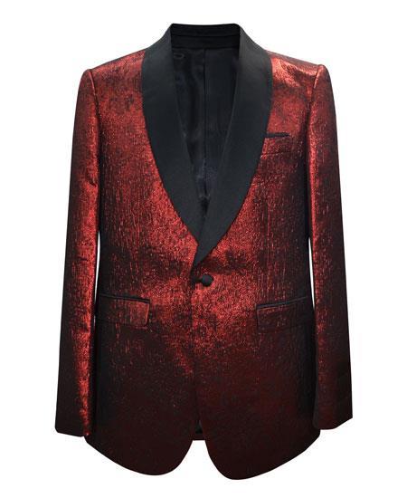 men's Cheap Fashion big and tall Plus Size Sport coats Jackets Blazer For Guys Red