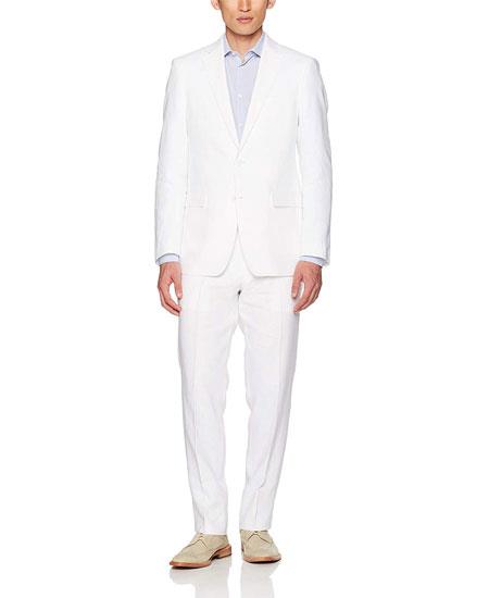  men's White Linen Suit Separates Sale - men's All White Linen Suit