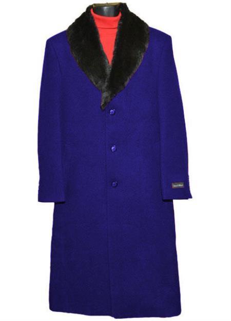 men's Big And Tall Trench Coat Raincoats Overcoat Topcoat 4XL 5XL 6XL Saphire Blue 
