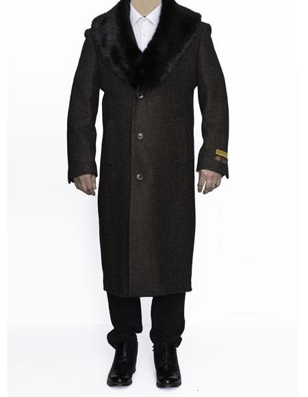 men's Big And Tall Trench Coat Raincoats wool Overcoat Topcoat 4XL 5XL 6XL Brown