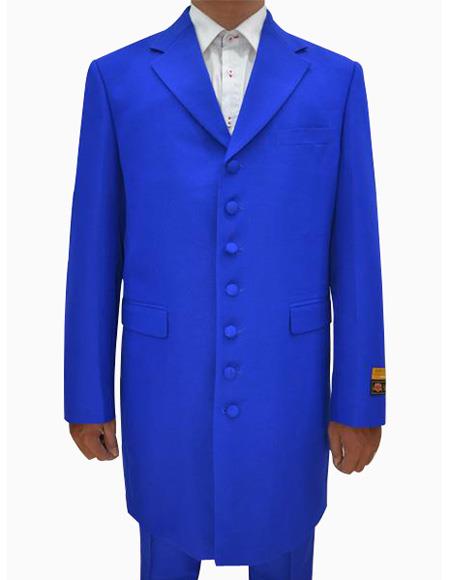  men's Royal Single Breasted Seven Button Zoot Suits